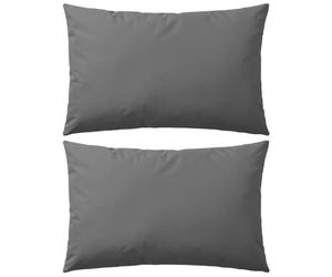 vidaXL 2X Cuscini da Esterno Grigio Cuscinetti Guanciali Decorativi Giardino