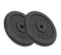 AX Dischi Ghisa finitura laccata Muscoli Veranda Palestra Nero Set 2pz New 91396