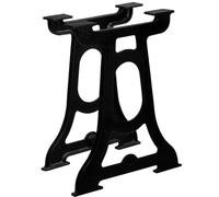 vidaXL 2x Gambe per Tavolo da Pranzo a Forma di Y in Ghisa Supporti Sostegni