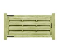 vidaXL 2X Legno Pino Cancello per Steccato 300x75 cm Verde Cancelletto Recinto