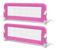 vidaXL 2x Sponde Letto Sicurezza dei Bambini Rosa 102x42cm Protezioni Barriere
