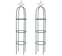 vidaXL 2X Torre ad Arco da Giardino per Rose Fiori Piante Rampicanti Pergolato