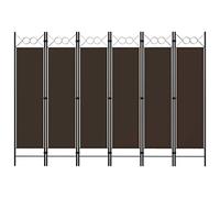 vidaXL 3/4/5/6x Paravento a 6 Pannelli Nero 240x180cm Divisorio Diversi Colori