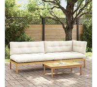 vidaXL 3 Pezzo Unità di divano pallet da giardino