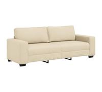 vidaXL Divano a 3 Posti Crema 180 cm in Tessuto, Divano, Divano a 3 posti, Divano in Tessuto, Divano, Divano a Tre posti, Divano a 3 posti in Tessuto