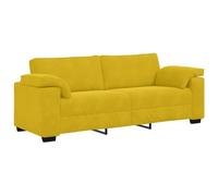 vidaXL Divano a 3 Posti Giallo 178 cm in Velluto, divano, divano a 3 posti, divano in velluto, divano, divano a tre posti, divano a 3 posti in velluto