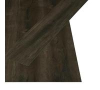 vidaXL 32 tavole autoadesive per pavimenti, marrone scuro, 4,46 m², in PVC, eleganti pavimenti modulari, durevoli e autoadesive per interni, facile manutenzione, migliora il comfort della casa