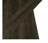 vidaXL 32x Listoni Pavimenti Autoadesivi Isolanti Insonorizzanti Antiscivolo Tavole Assi Laminato Pavimentazione 4,46 m² 3 mm in PVC Marrone Scuro