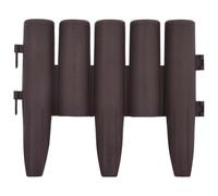 vidaXL 36x Bordature per Prato ad Incastro Pratiche Decorative Robuste Resistenti Bordo Aiuole Giardino Recinzione Bassa Marroni 10 m in PP