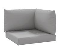 vidaXL 3X Cuscini per Divano su Pallet Spessi Eleganti Morbidi Resistenti Arredi per Esterni Tessili Decorativi Grigio in Tessuto Oxford