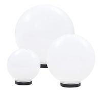 vidaXL 3X Lampade Set a LED Sferiche in PMMA Luci Illuminazione per Esterni