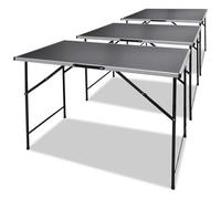 vidaXL - 3x Tavolo Da Lavoro Pieghevole