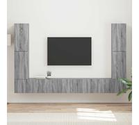 vidaXL 4 pcs Grigio Sonoma