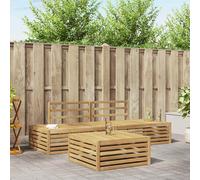 vidaXL Set di divani da esterno 4 Pezzo, Divano moderno da giardino, set di mobili sezionali, relax in terrazza, comfort in esterno