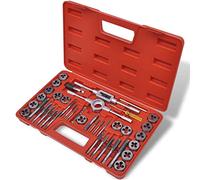 vidaXL 40x Filiere Kit Filettatura Giramaschi Cacciavite Filetti Contafiletti