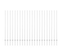vidaXL 44 Pz Poste per Recinzione Canale a U Argento da 200 cm in Acciaio Robusto Galvanizzato, Supporto per Recinzioni Esterne, Giardino, Terrazza, Confine, Perimetro, Involucro, Separatore Esterno,
