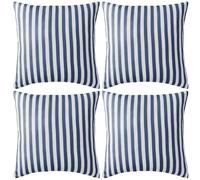 vidaXL 4X Cuscini per Esterno Blu Cuscinetti Guanciali Decorativi da Giardino
