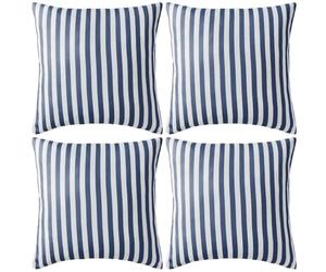vidaXL 4X Cuscini per Esterno Blu Cuscinetti Guanciali Decorativi da Giardino