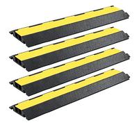 vidaXL 4x Dossi Passacavi 1 Canale in Gomma 101,5 cm Modulare Guida Cavi