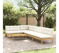 vidaXL 5 Pezzo Unità di divano pallet da giardino