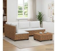 vidaXL 5 pz Set Lounge in Rattan con Cuscini GENDT Rattan naturale
