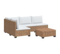 vidaXL 5 pz Set Lounge in Rattan con Cuscini GENDT Rattan naturale