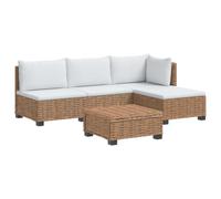 vidaXL 5 pz Set Lounge in Rattan con Cuscini GENDT Rattan naturale