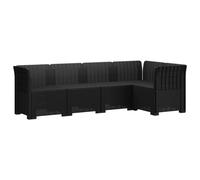 vidaXL 5-Zits Tuin Sofa Rattan Look PP Antraciet