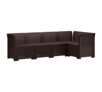 vidaXL 5-Zits Tuin Sofa Rattan Look PP Bruin