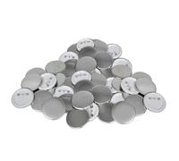 vidaXL 500x Bottone Attacco Dietro Mylar Custodia Fai-da-Te 25 mm Spilla Badge