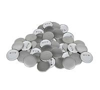 vidaXL 500x Bottone Attacco Dietro Mylar Custodia Fai-da-Te 44 mm Spilla Badge