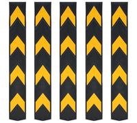 vidaXL 5x Protezioni Angolari Riflettenti in Gomma 80 cm Accessori Garage