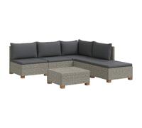 vidaXL 6 pz Set Lounge in Rattan con Cuscini GENDT Rattan naturale