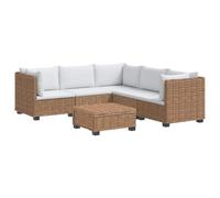 vidaXL 6 pz Set Lounge in Rattan con Cuscini GENDT Rattan naturale