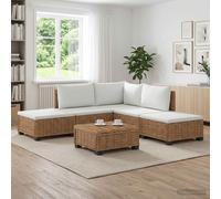 vidaXL 6 pz Set Lounge in Rattan con Cuscini GENDT Rattan naturale