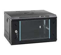 vidaXL Armadietto di Rete a Parete 6U da 19" IP20 53x40x30 cm, Armadio di Rete Montato a Parete, Armadio Dati, Supporto di Rete