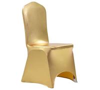 vidaXL 6X Coprisedia Elasticizzato Oro Fodera per Sedia Vestisedia Coprisedile