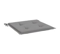 vidaXL 6X Cuscini per Sedie da Giardino Eleganti Morbidi Resistenti Arredi per Esterni Tessili Decorativi Grigi 40x40x4 cm in Tessuto Oxford