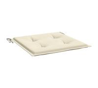 vidaXL 6X Cuscini per Sedie da Giardino Eleganti Morbidi Resistenti Arredi per Esterni Tessili Decorativi Crema 50x50x3 cm in Tessuto Oxford