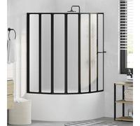 vidaXL 7 Pannelli pieghevoli con porta-asciugamano 140 x 168 cm doccia bagno