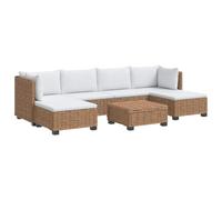 vidaXL 7 pz Set Lounge in Rattan con Cuscini GENDT Rattan naturale