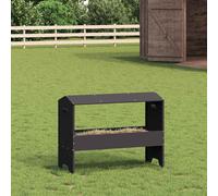 vidaXL Abbeveratoio per bestiame Nero 79 x 35 x 62 cm