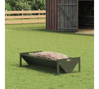 vidaXL Abbeveratoio per bestiame Verde oliva 108 x 50 x 28 cm