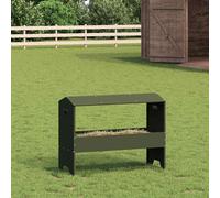 vidaXL Abbeveratoio per bestiame Verde oliva 79 x 35 x 62 cm