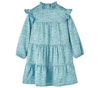 vidaXL Abito da Bambina a Maniche Lunghe Blu 116