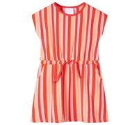 vidaXL Abito per Bambine con Coulisse Rosa e Rosso 116