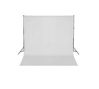 vidaXL Achtergrondsysteem 600x300 cm wit