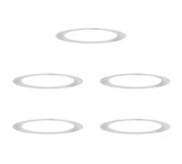 vidaXL Adatto per Anelli d'Albero Piatto 5 PCS Argento Ø90 / 120 cm, Decorazione Giardino e terrazza, protettore Alberi Resistente, Accessorio Yard, migliora Il Paesaggio