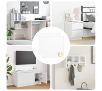 vidaXL Adesivo 2 pz Bianco Ø 20 x 0,5 mm Carta
