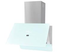 vidaXL Cappa in Vetro Temperato Bianca 600 mm